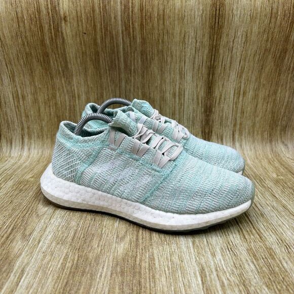 Adidas Pureboost Go Women's Size 6 Running Shoes Sneakers Mint Green B75827 - Picture 1 of 10